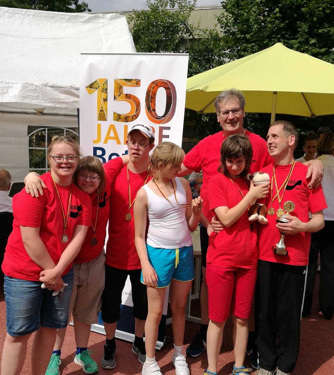 2017 07 09 Gruppenbild der sportlerinen und Sportler