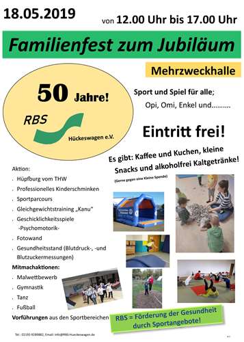 Jubiläums- und Familienfest zum 50-jährigem Bestehen